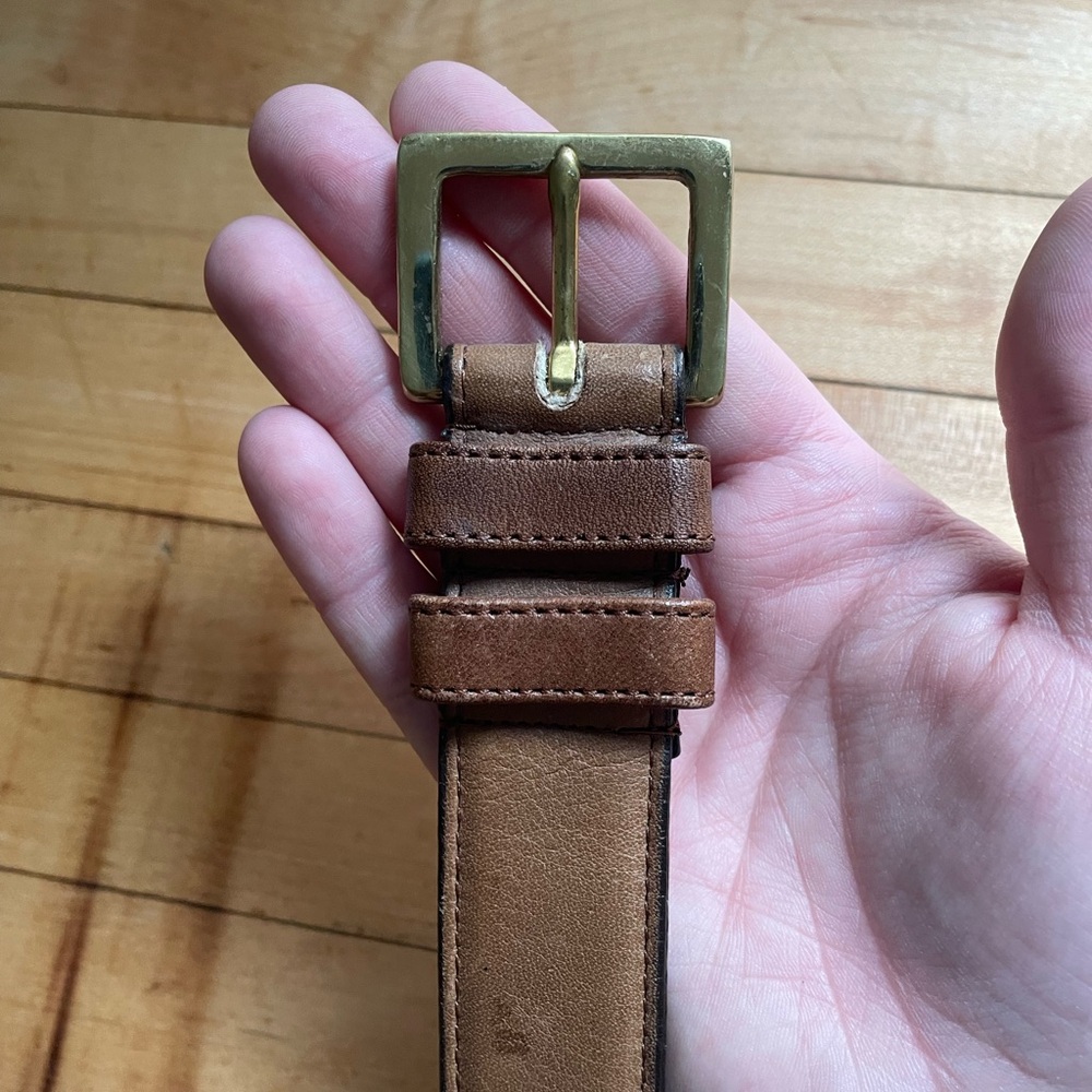 Vintage Coach NYC belt in tan size large/XL 38” waist rare excellent condition
